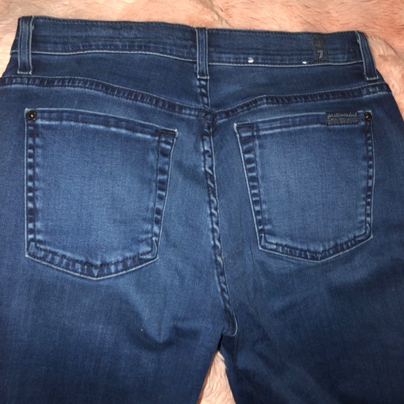 7 for  all mankind high waist vintage bootcut jeans with a flare - Picture 3 of 8